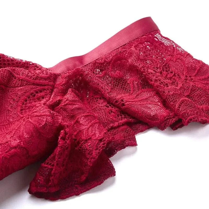 Summer Burgundy Party Dress Floral Lace Long Women Short Sleeve Ruffle Elegant Red Blue Black Casual Maxi Date Satin Vestidos