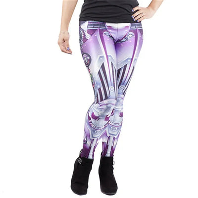 NADANBAO MECHA CosPlay Women Leggings ROBOT Comic Cartoon Printed leggins Woman leggins women pant