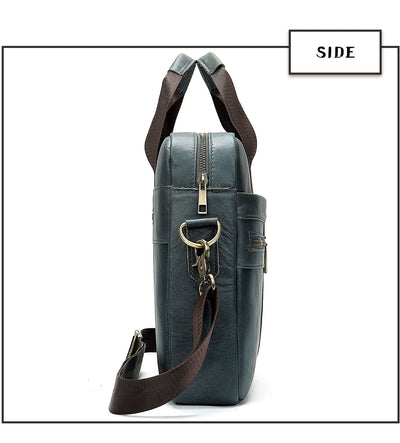 WESTAL Men's Briefcases Men's Bags Genuine Leather Lawyer/Office Bag Laptop Bag Men's Leather Briefcases Bag for Documents