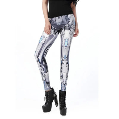 NADANBAO MECHA CosPlay Women Leggings ROBOT Comic Cartoon Printed leggins Woman leggins women pant