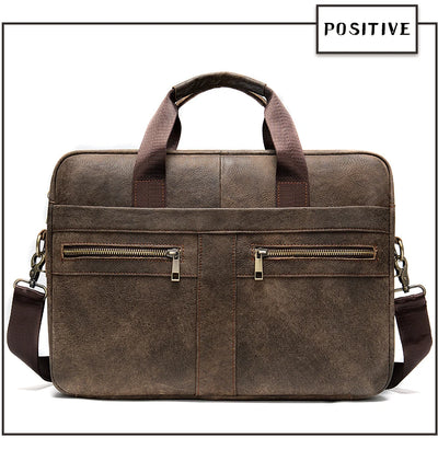 WESTAL Men's Briefcases Men's Bags Genuine Leather Lawyer/Office Bag Laptop Bag Men's Leather Briefcases Bag for Documents