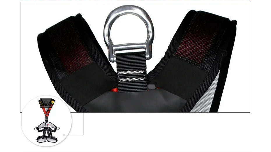 Full Body Five-point Safety Belt Rope High Altitude Work Safety Harness Outdoor Climbing Training Construction Protect Equipment