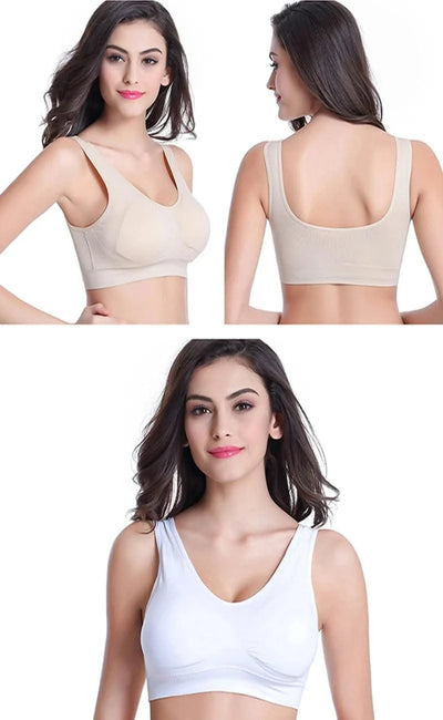 Plus Size Bras For Women Seamless Bra With Pads to 4XL 5XL Bralette Push Up Brassiere Vest Wireless Active fashion underwear