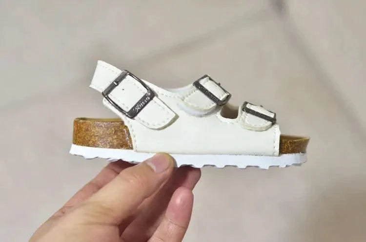 Comfortable leather Breathable Buckle Strap Flat Sandals Girls And Boys | Footwear For Children | Summer