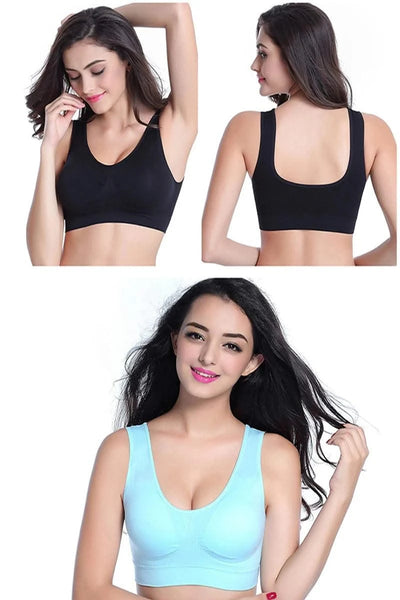 Plus Size Bras For Women Seamless Bra With Pads to 4XL 5XL Bralette Push Up Brassiere Vest Wireless Active fashion underwear