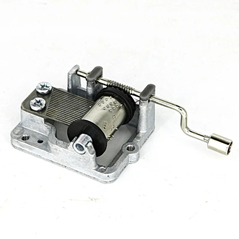 Hand Cranked Music Movement DIY Music Box Decorative Collectibles wooden Music (A Variety Of Music Available)