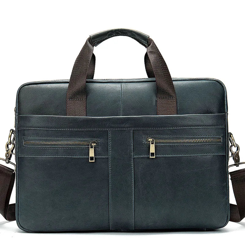WESTAL Men's Briefcases Men's Bags Genuine Leather Lawyer/Office Bag Laptop Bag Men's Leather Briefcases Bag for Documents