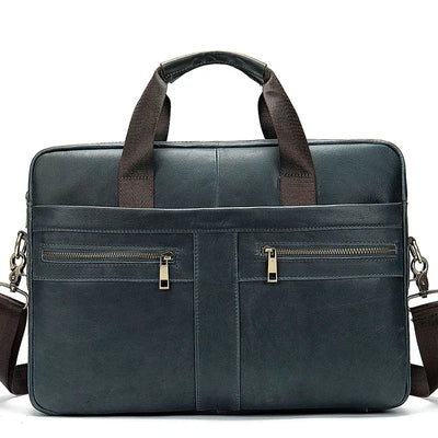 WESTAL Men's Briefcases Men's Bags Genuine Leather Lawyer/Office Bag Laptop Bag Men's Leather Briefcases Bag for Documents