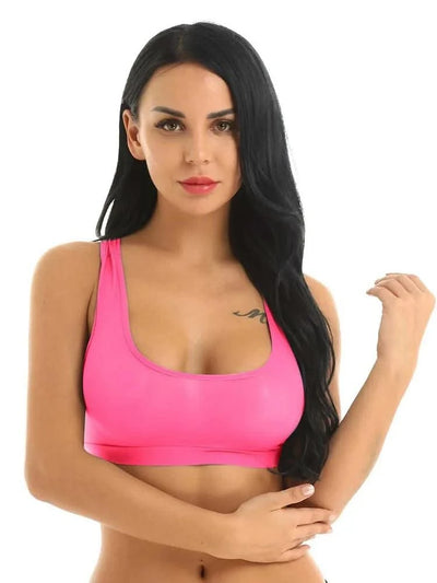 Women Sheer Slim Fit Sport Bra Top Ultra Thin