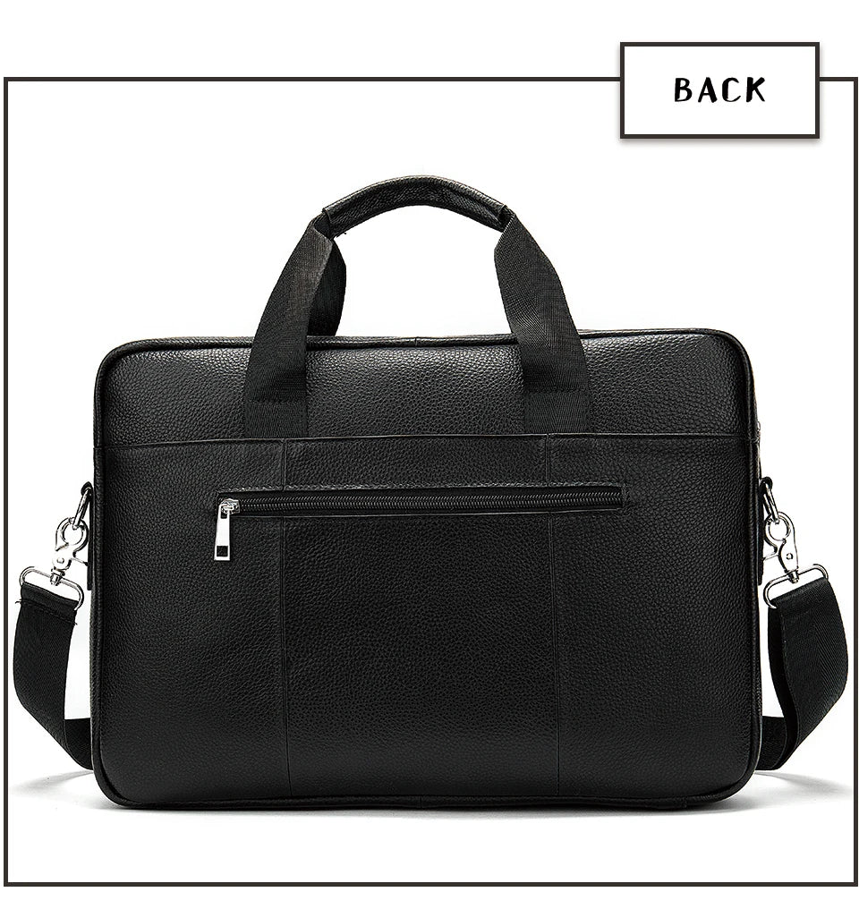 WESTAL Men's Briefcases Men's Bags Genuine Leather Lawyer/Office Bag Laptop Bag Men's Leather Briefcases Bag for Documents