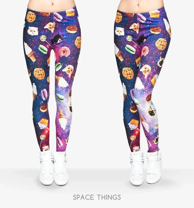 ZHBSLWT   Hot Sale New Arrival 3D Printed Fashion Women Leggings Space Galaxy Leggins