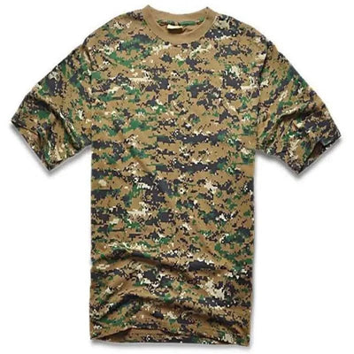 New Outdoor Camouflage T-shirt Men Breathable Tactical Combat T Shirt Dry Camo Camp Tees Hunting Clothes Shirt