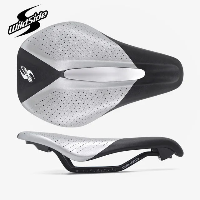 Wildside Bicycle Triathlon Saddle Comfortable Racing Road TimeTrial TT Saddles Men Women  Split Nose Cycling Soft Bike Seat Part