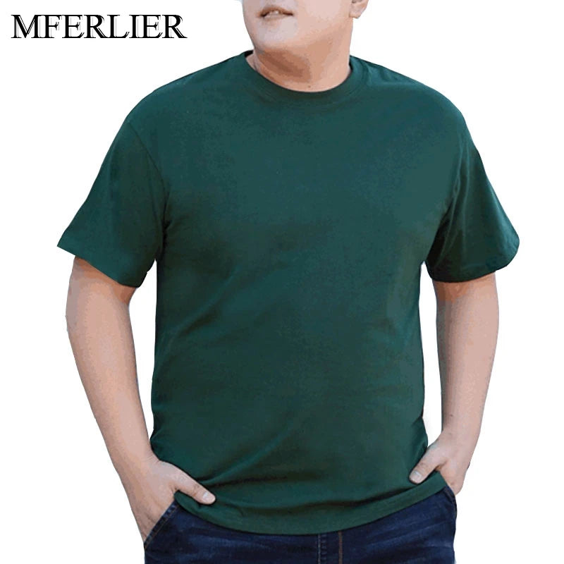 Summer 170kg Oversized T-shirt Men 5XL 6XL 7XL 8XL 9XL 10XL 12XL Cotton Loose T-shirt