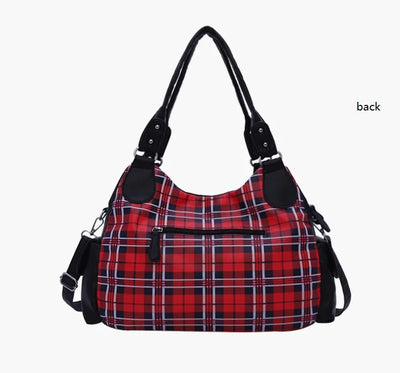 Fashion Women Hand Bag Designers Luxury Handbags Women Plaid Shoulder Bags Female Top-handle Bags Large Purse Hobos