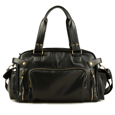 Men Travel Bags High Quality PU Leather Handbags Casual Vintage Shoulder Bag Laptop Bags Black Brown Luggage Hand Bag