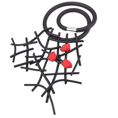 UKEBAY New Designer Luxury Necklaces Women Handmade Gothic Pendant Necklace Rubber jewelry Wooden Accessories Statement Jewelry