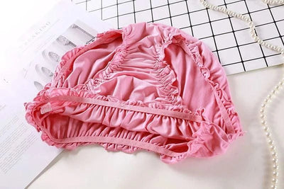 Large Size Mid Waist Panties For Women Ladies Breathable Underwear Briefs Elastic Comfortable Sexy Ruffles Underwear Lingerie