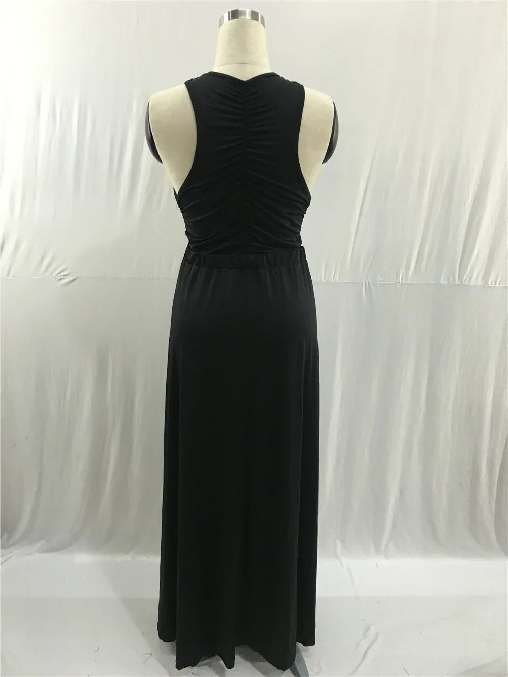 Sexy Black Irregular Split Bandage Long Dress 2021 Fashion Women Summer Dresses Casual Vestidos Party Femme Robe Plus Size New
