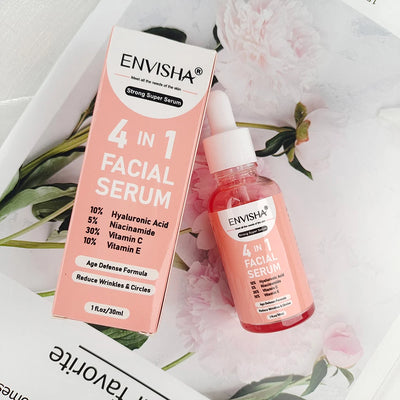 ENVISHA Facial Serum Hyaluronic Acid Niacinamide Vitamin Face Skin Care Anti-Aging Wrinkle Whitening Moisturizing Shrink Pores