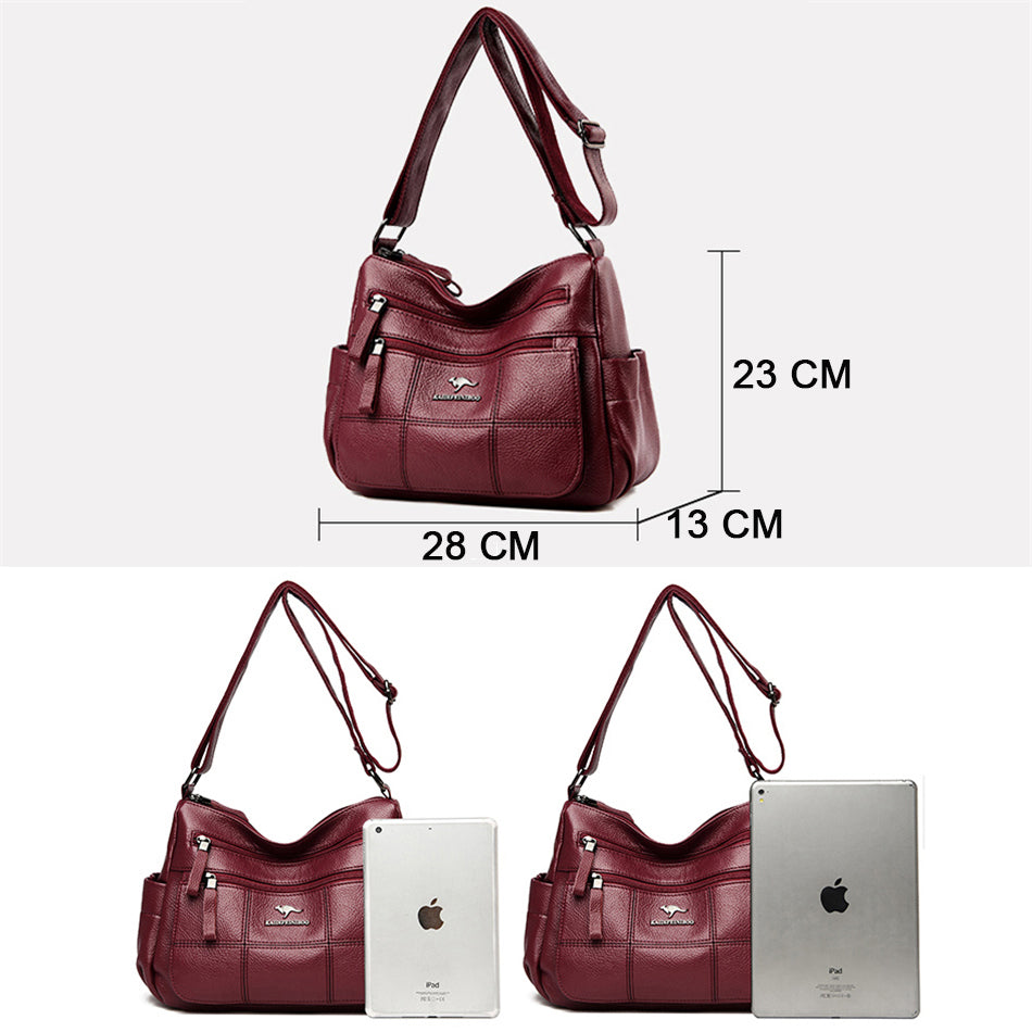 Genuine Brand Leather Sac Luxury Handbags Purse Women Bags Designer Shoulder Crossbody Messenger Bags Female 2021 Waterproof Bag