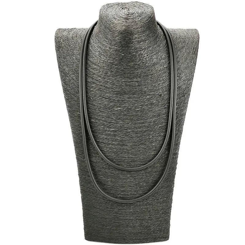 UKEBAY New Pendant Necklace Women Handmade Jewelry Rubber Necklaces Long Clothes Chain Statement Accessories Luxury Necklaces