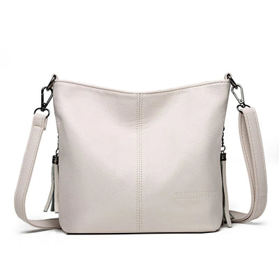 Hand Crossbody Bags For Women 2024 New Luxury Designer Handbag Leather Tassel Shoulder Bags Purses And Handbags Tote Bag Bolsa