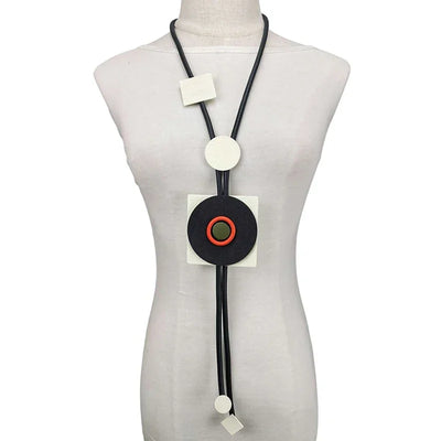 UKEBAY New Pendant Necklace Women Handmade Jewelry Rubber Necklaces Long Clothes Chain Statement Accessories Luxury Necklaces