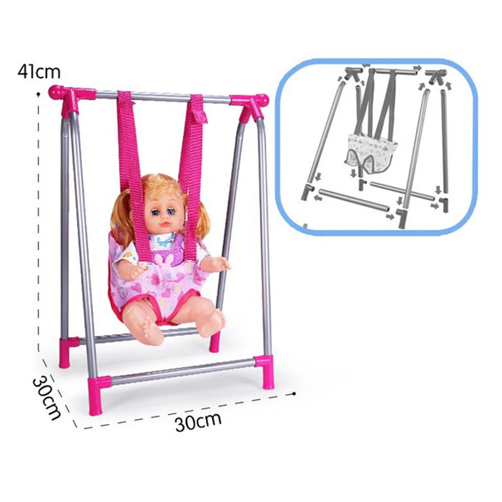 30*30*41cm Baby Doll Swing Model Simulation Furniture Playset Room Decor