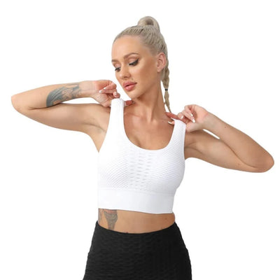 Sports Bras For Women Yoga Bra For fitness Workout Running Shirts Seamless Comfortable Yoga Bras Tank Top  With Removable Pads
