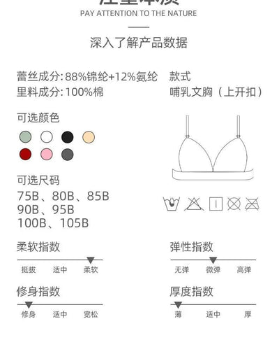 Underwear for pregnant women postpartum breast-feeding bra  lace bra big size nursing bra maternity