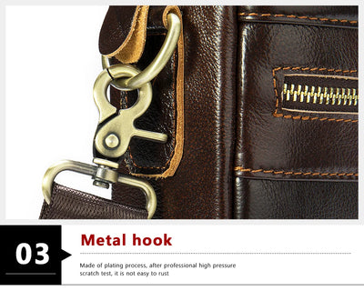 WESTAL Men's Briefcases Men's Bags Genuine Leather Lawyer/Office Bag Laptop Bag Men's Leather Briefcases Bag for Documents