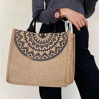 Canvas Handbags For Women Fashion Tote Beach Bags Reusable Shopping Bags Casual Large Capacity Designer Shoulder Pouch Bags