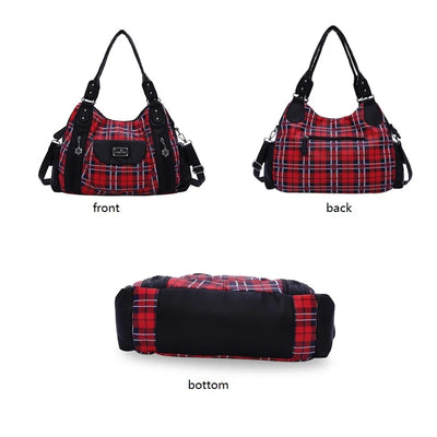 Fashion Women Hand Bag Designers Luxury Handbags Women Plaid Shoulder Bags Female Top-handle Bags Large Purse Hobos