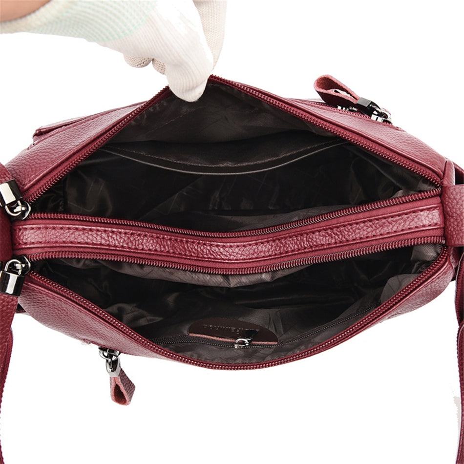 Genuine Brand Leather Sac Luxury Handbags Purse Women Bags Designer Shoulder Crossbody Messenger Bags Female 2021 Waterproof Bag