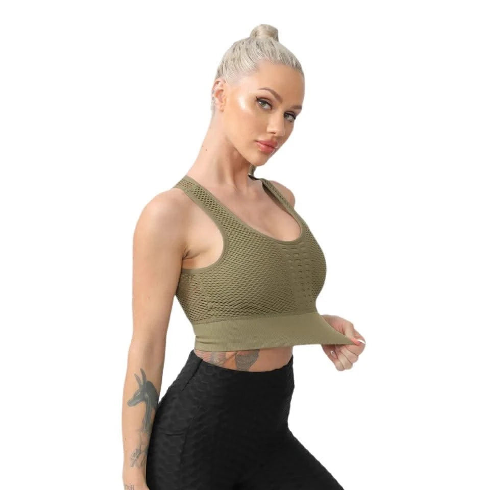 Sports Bras For Women Yoga Bra For fitness Workout Running Shirts Seamless Comfortable Yoga Bras Tank Top  With Removable Pads
