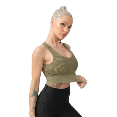 Sports Bras For Women Yoga Bra For fitness Workout Running Shirts Seamless Comfortable Yoga Bras Tank Top  With Removable Pads