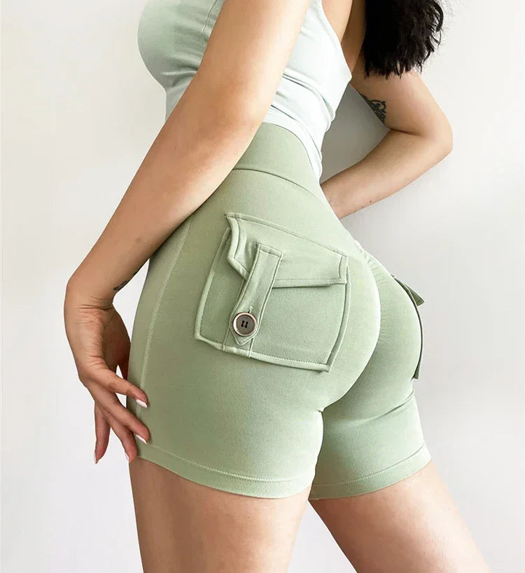 Casual Biker Shorts Women High Waist Seamless Workout Leggings Fitness Joggings Gym Tights Scrunch Butt Yoga Shorts Sportswear