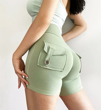 Casual Biker Shorts Women High Waist Seamless Workout Leggings Fitness Joggings Gym Tights Scrunch Butt Yoga Shorts Sportswear