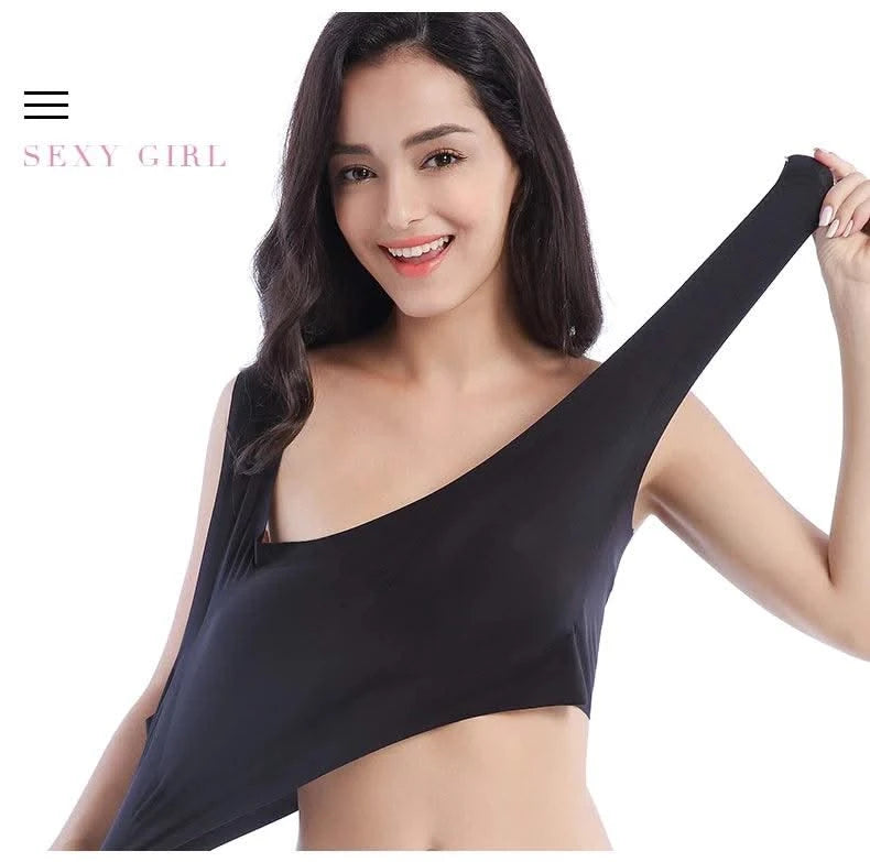 Plus Size Women Bras Bralette Comfortable Invisible Bras Push Up Breathable Brassiere Non Wired