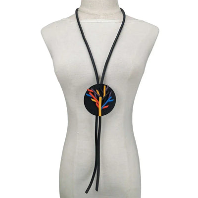 UKEBAY New Pendant Necklace Women Handmade Jewelry Rubber Necklaces Long Clothes Chain Statement Accessories Luxury Necklaces