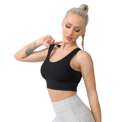 Sports Bras For Women Yoga Bra For fitness Workout Running Shirts Seamless Comfortable Yoga Bras Tank Top  With Removable Pads