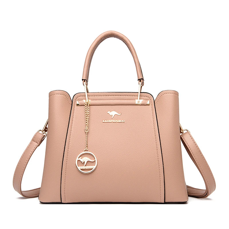 Luxury Handbags Women Bags Designer 3 Layers Soft Leather Shoulder Crossbody Sac Ladies Large Capacity Shopping Messenger Tote