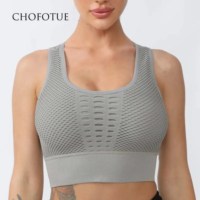 Sports Bras For Women Yoga Bra For fitness Workout Running Shirts Seamless Comfortable Yoga Bras Tank Top  With Removable Pads