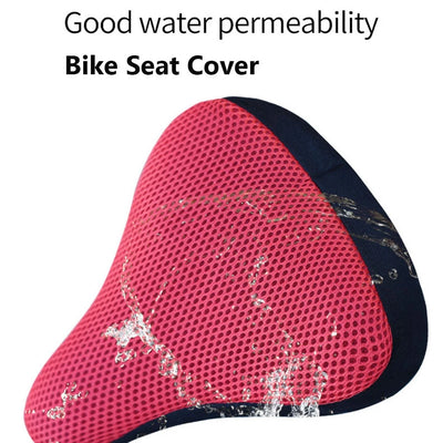 3D Soft Bicycle Saddle Cover Shockproof Anti Slip Breathable Saddles Cycling Silicone Comfortable Seats Bicycle Bike Accessories