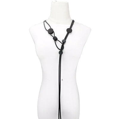 UKEBAY New Pendant Necklace Women Handmade Jewelry Rubber Necklaces Long Clothes Chain Statement Accessories Luxury Necklaces