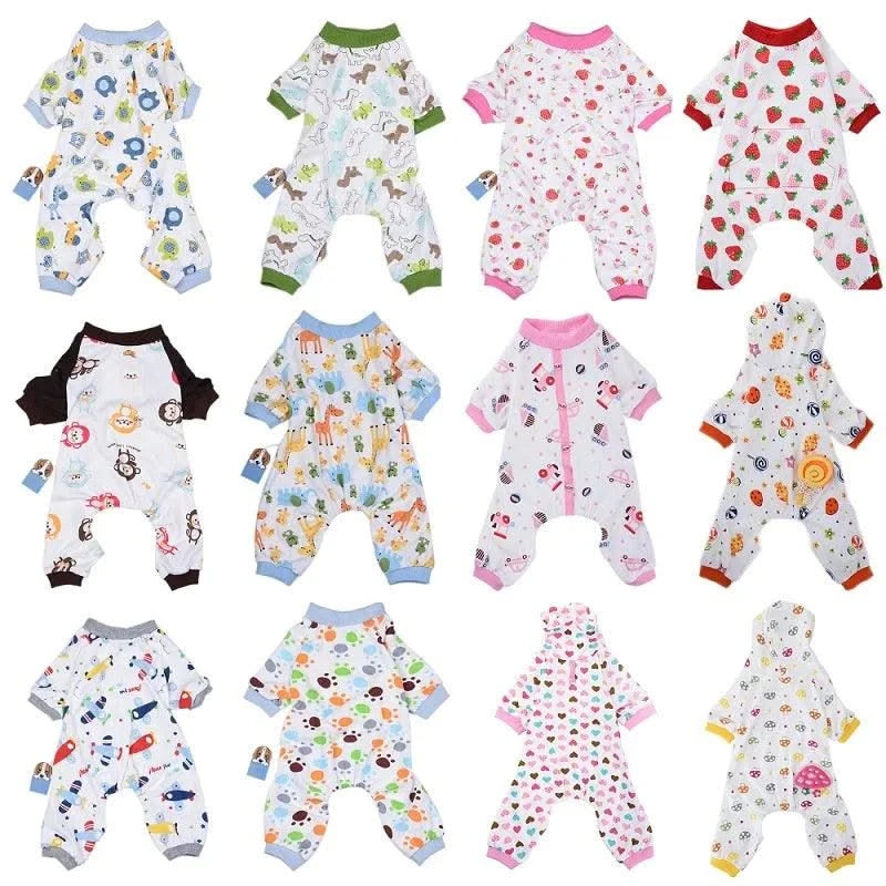 Cat Clothes For Cats Pyjama Dog Jumpsuits Pet Sleep Clothing Cats Shirt Dog Cat Pajamas Puppy Clothes For Pet Ropa Para Gato 35