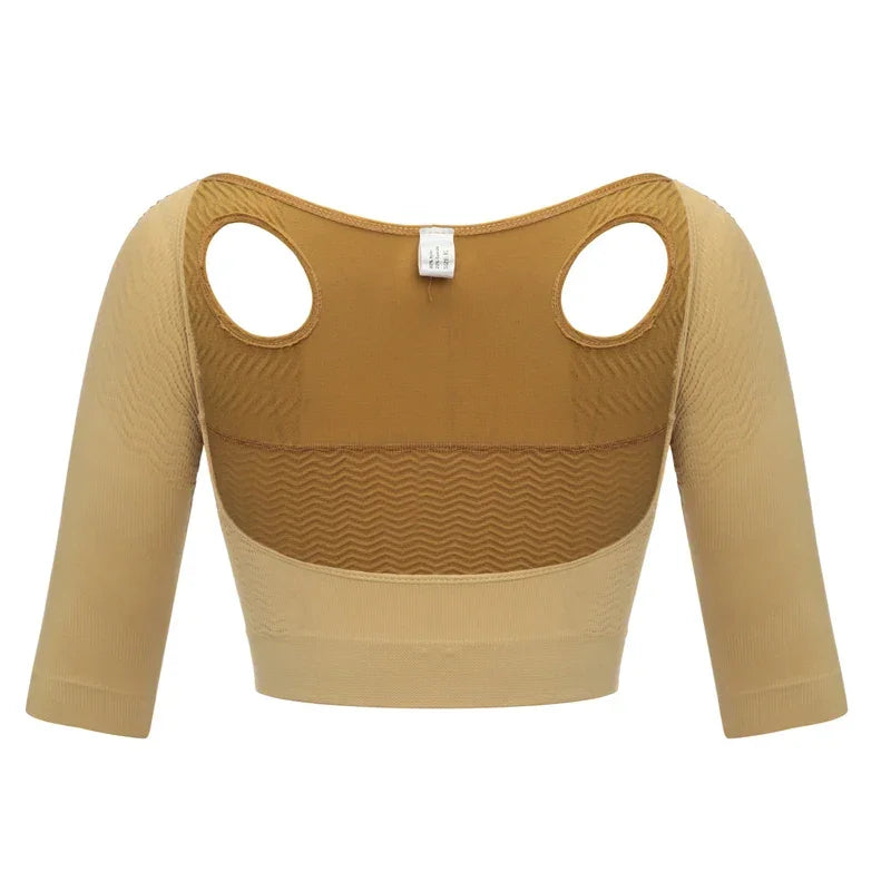 Upper Arm Shaper Women Shoulder Slimmer Compression Shapewear Sleeves Body Shaper Humpback Posture Corrector Back Support Tops