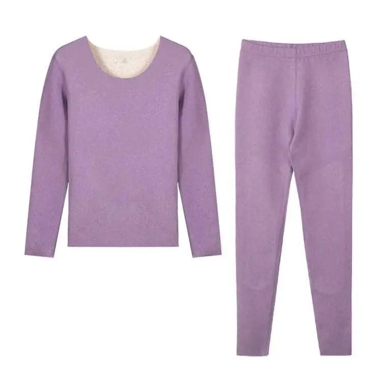 Women's Seamless Thermal Clothing Set 2 Pieces | Thick Double Layer Thermal Under Wear For Winter