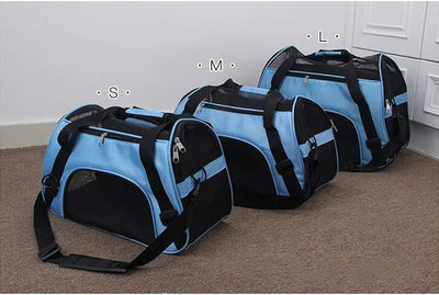 Soft-sided Carriers Portable Pet Bag Pink Dog Carrier Bags Blue Cat Carrier Outgoing Travel Breathable Pets Handbag